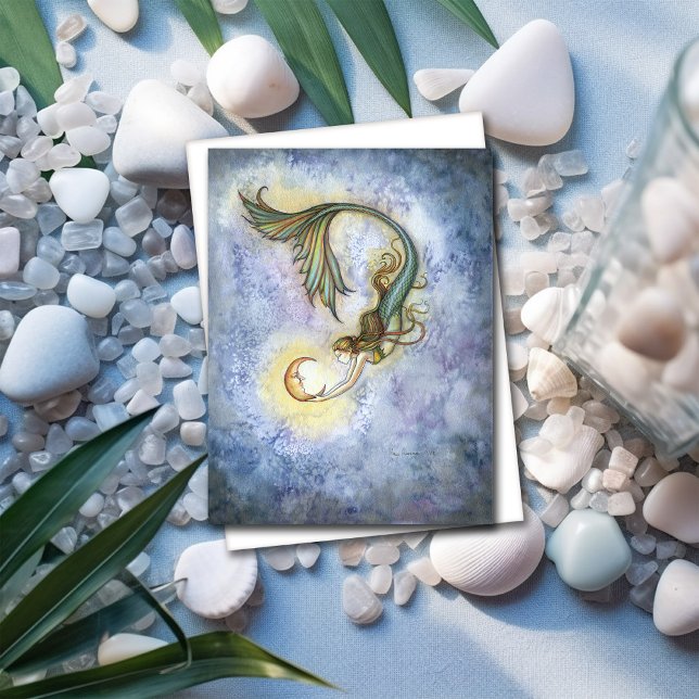 Deep Sea Moon Greeting Card (Creator Uploaded)