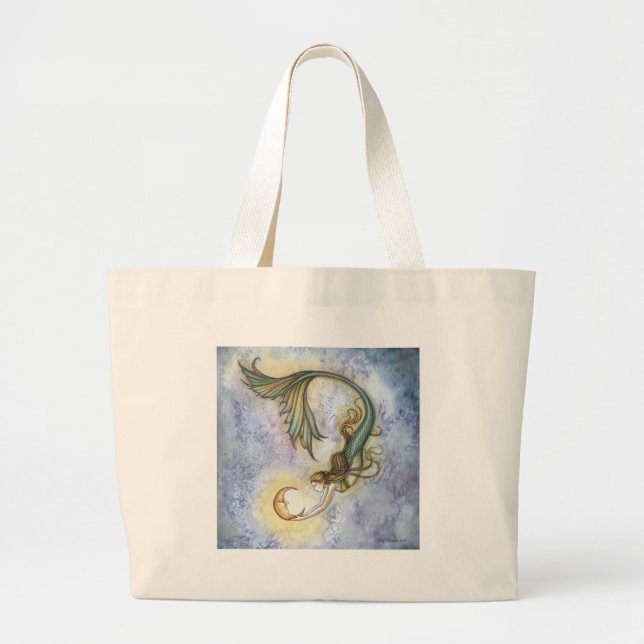 Deep Sea Moon Tote Bag (Front)
