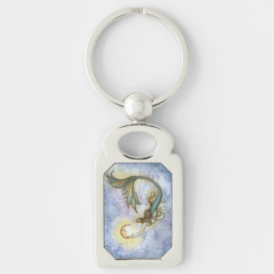 Deep Sea MoonMermaid Fantasy Art by Molly Harrison Key Ring