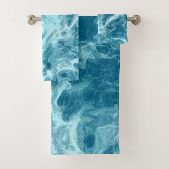 Deep Sea Moonstone  Bath Towel Set (Insitu)