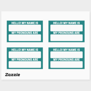 Deep Sea Name & Pronoun Labels