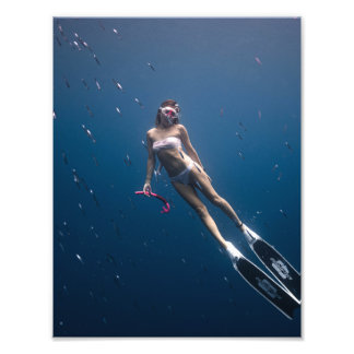 Deep sea ocean diving photograph