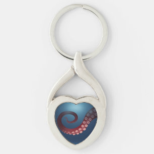 Deep Sea Octopus Marine Life Steampunk Explorer's Key Ring