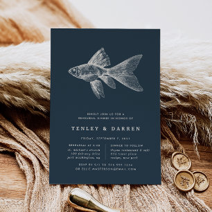 Deep Sea Rehearsal Dinner Invitation