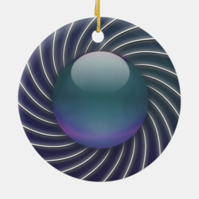 Deep Sea Spirals Ornament (Back)