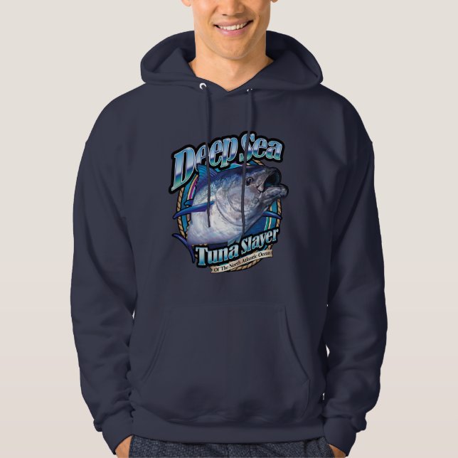 Deep Sea Tuna Slayer Fisherman's Hoodie (Front)