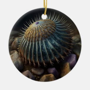 Deep Sea Urchin Ceramic Tree Decoration