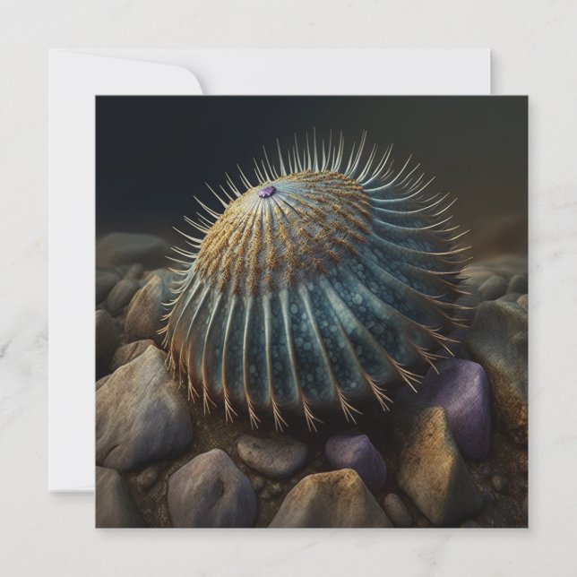 Deep Sea Urchin Holiday Card (Front)