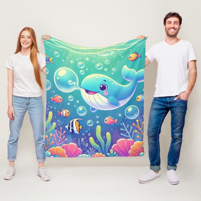 Deep-Sea Wonders Fleece Blanket (In Situ)