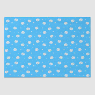 Deep Sky Blue - In The Clouds Tissue Paper