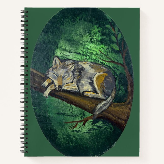 Deep sleep- handmade artwork  notebook (Front)