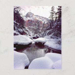 Deep snow at Middle Emerald Pools Postcard