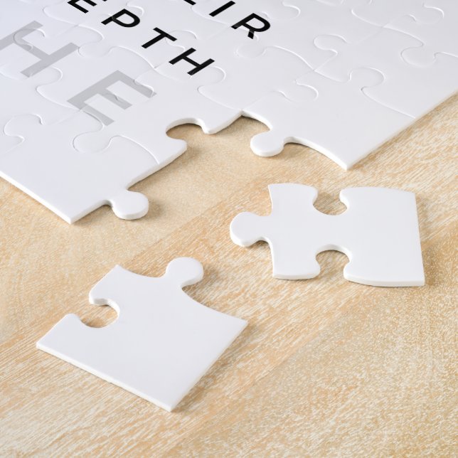 Deep Soul Introvert philosophy quote Nietzsche  Jigsaw Puzzle (Side)