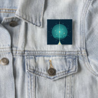 Deep Space Atomic Clock Poster, Blue Version.