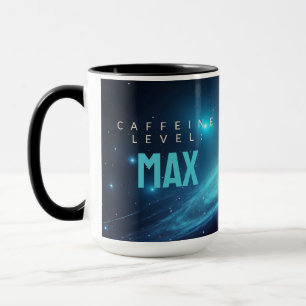 Deep Space Cosmic Energy Neon Abstract Galaxy Mug