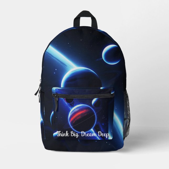 Deep Space Fade – Bold Galaxy Backpack (Front)