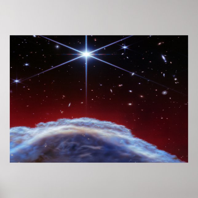 Deep Space Nebula and Starburst Cosmic Poster (Front)