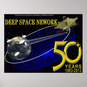 DEEP SPACE NETWORK 50th Anniversary Poster
