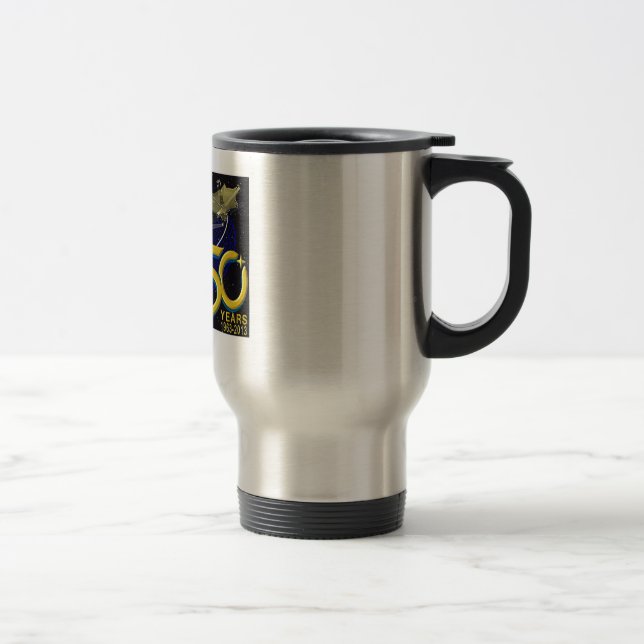 DEEP SPACE NETWORK 50th Anniversary Travel Mug (Right)