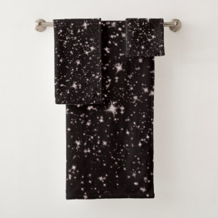 Deep space stars bath towel set