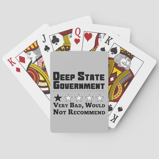 Deep State Government Playing Cards (Back)