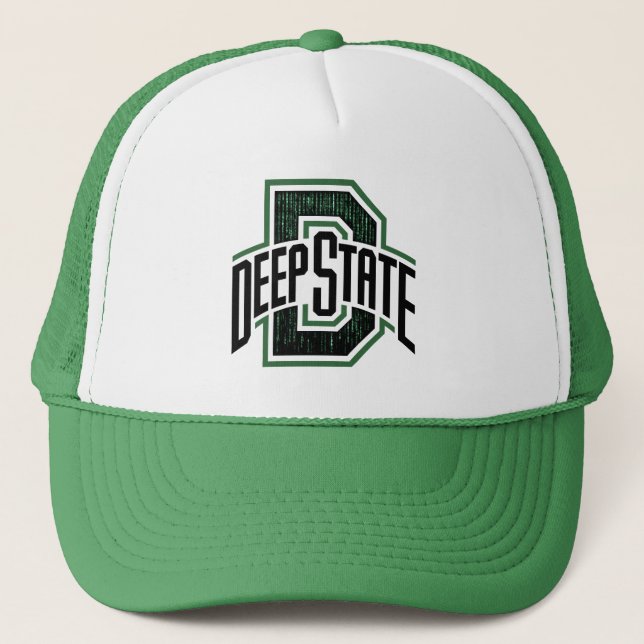 Deep State Matrix Style Trucker Hat (Front)