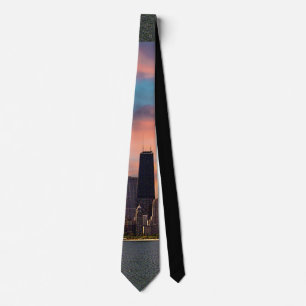 Deep Sunset Chicago Tie