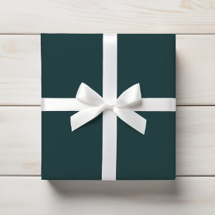Deep Teal Ocean Green Solid Wrapping Paper