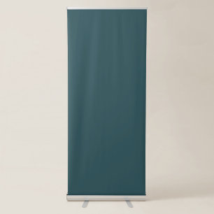 Deep Teal Solid Colour Retractable Banner