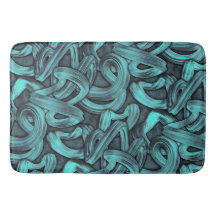 deep thought - black and teal :