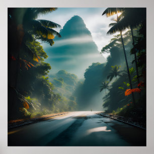 Deep tropical jungles of Southeast Asia Poster