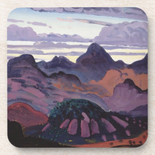 Deep Twilight, Pyrenees, c.1912-13 (oil on panel) Coaster