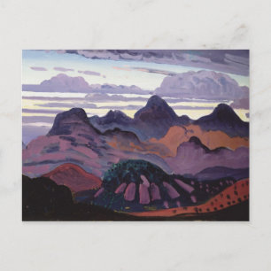 Deep Twilight, Pyrenees, c.1912-13 (oil on panel) Postcard