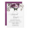 Deep Velvet Floral Wedding Rehearsal Dinner