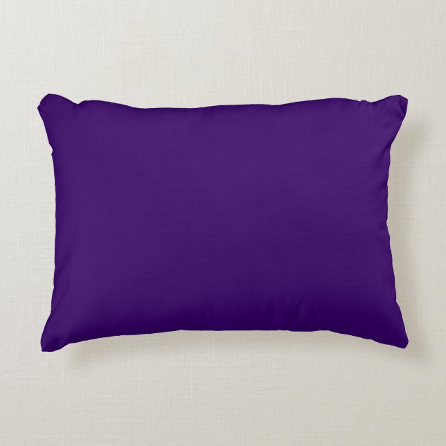 Deep Violet Solid Colour Decorative Cushion (Front)