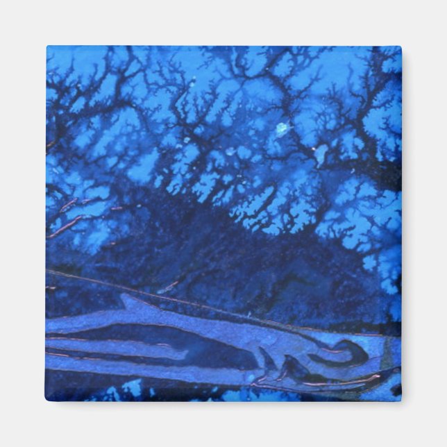 "Deep Water #3" Abstract Art Magnet (Front)