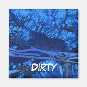 "Deep Water #3" Abstract Dishwasher Status Magnet