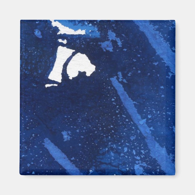 "Deep Water #4" Abstract Art Magnet (Front)