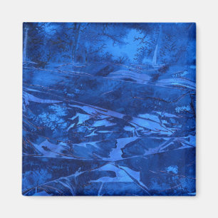 "Deep Water #5" Abstract Art Magnet