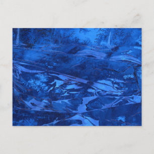 "Deep Waters #5" Abstract Design Postcard