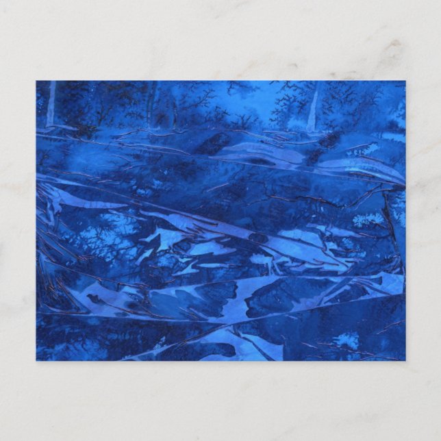"Deep Waters #5" Abstract Design Postcard (Front)