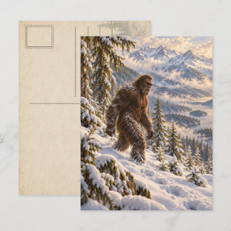 Deep Winter Bigfoot Postcard