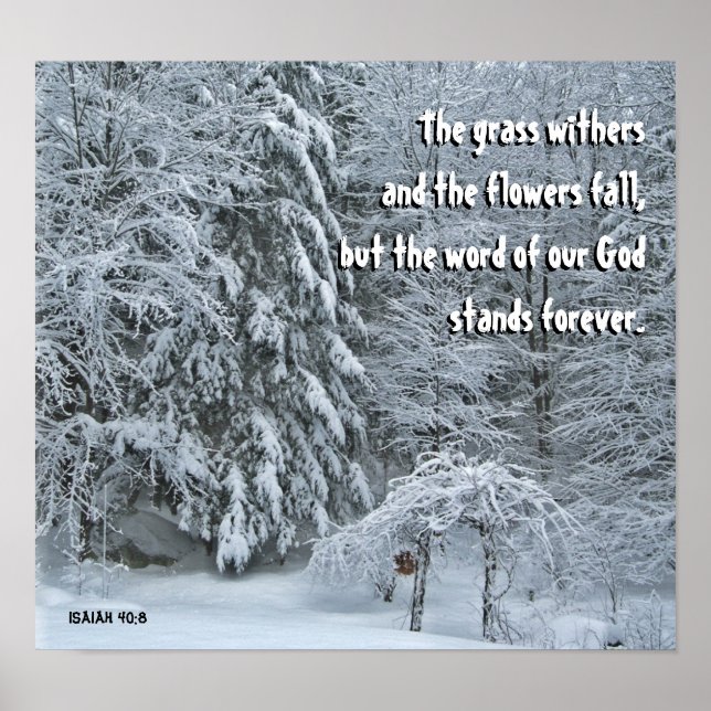 Deep Winter Christian Poster (Front)