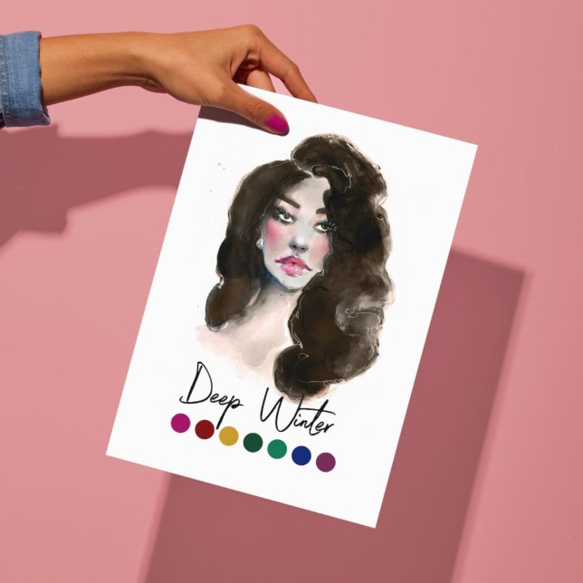 Deep Winter Type Seasonal Colour Analysis Art Poster (Creator Uploaded)