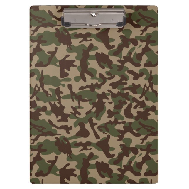 Deep Wood Camouflage  Clipboard (Front)