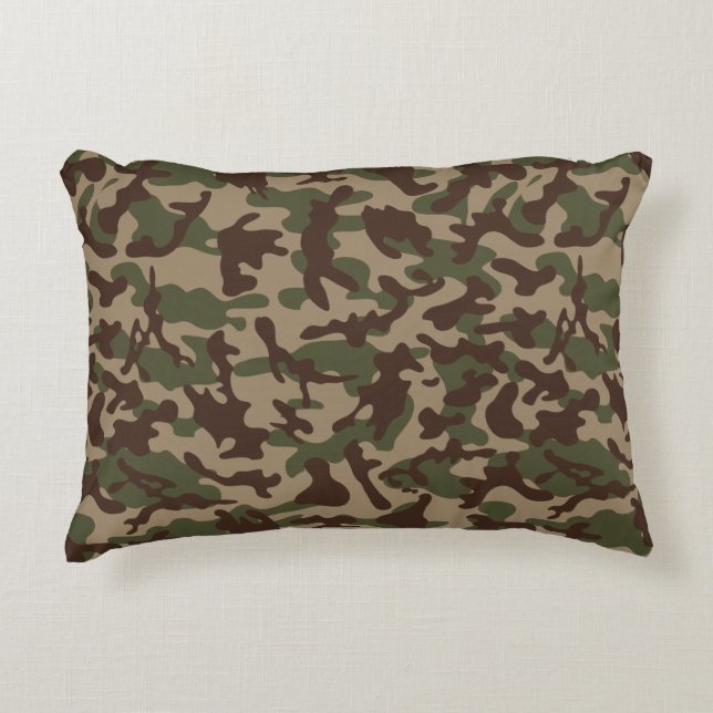 Deep Wood Camouflage   Decorative Cushion (Front)