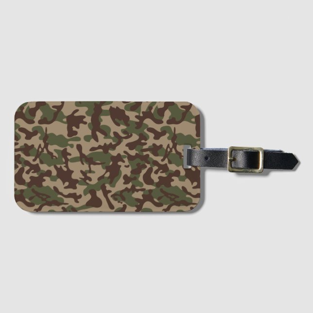 Deep Wood Camouflage   Luggage Tag (Front Horizontal)