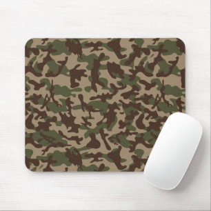 Deep Wood Camouflage Mouse Mat