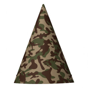 Deep Wood Camouflage  Party Hat