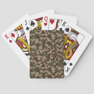 Deep Wood Camouflage  Playing Cards
